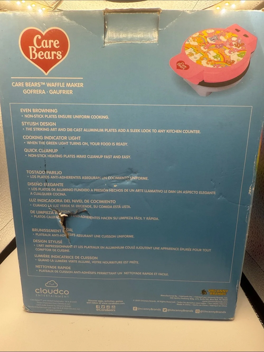 Care Bears waffle maker new in box